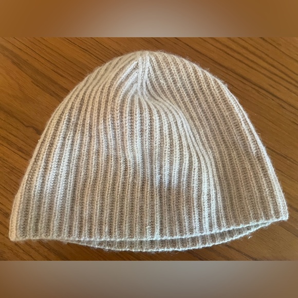 COS Accessories - COS cashmere pink cream toque/ beanie.
